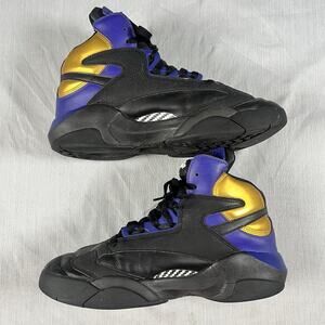 Reebok Shaq Attaq Pump Lakers Men’s Size 10 Basketball Sneakers Gym Shoes GY7127